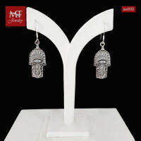 MT ต่างหูเงินแท้ ฝ่ามือแฮมซ่า แบบห้อย ตะขอเกี่ยว Solid 925 Sterling Silver Earrings (se900) MT Jewelry มณีธารา