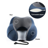 U-shaped Pillows Travel Portable Outdoor Pillow Neckrest Rebound Memory Foam Train Airplane Headrest Cushion with Storage Bag