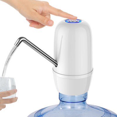 Double Pumps Powerful Automatic Water Dispenser Portable Water Gallon Bottle Switch Pump USB Charging for Home Kitchen Office