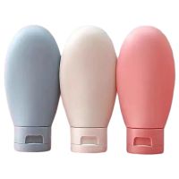 3 Pieces Travel Sub Bottling Shampoo Accessories Shower Gel Lotion Squeezable Travel Bottles Separate Bottling