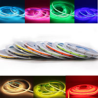 Soft COB Strip 384LEDsM High Density Flexible FOB Led Light Bar RA90 White 3000K 4000k 6000k Blue Green Red Pink DC 12V 24V