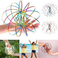 Anti-Stress Toroflux Kinetic Shaped Sensory Color Rings for Favor