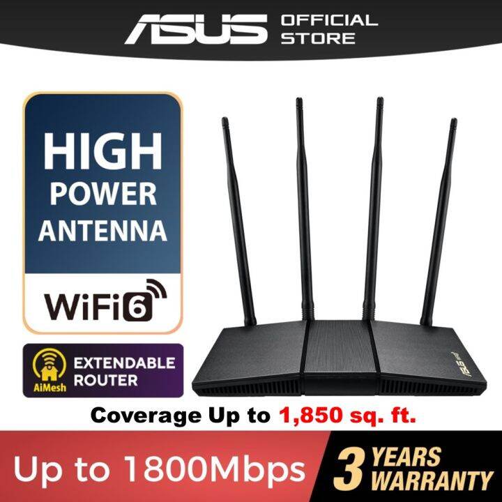 net asus rt ax1800hp ax1800 wifi 6 router