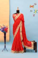 SAREES FABRIC :  : Georgette Silk Saree With Lucknowi Thread Chikankari Work with 9Mm sequins work n also attached sequencing work viscos border too With Banglori sattin Silk work Bl