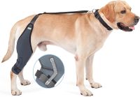 ZZOOI Canine Dog Knee Brace, Knee Immobilizer Support for Dogs with Torn ACL, Knee Cap Dislocation, Arthritis, Neoprene Canine Stifle Brace Helps Keep The Joint Stable and Reduces Pain