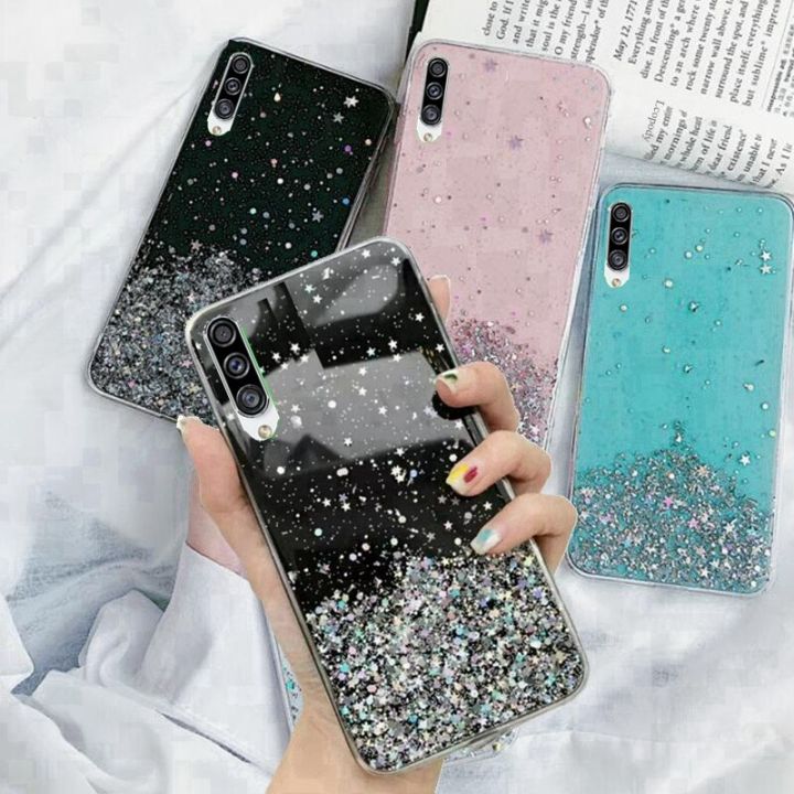 เคสโทรศัพท์กากเพชรส่องแสงเป็นประกายวิบวับแฟชั่นที่สร้างสรรค์สำหรับ-samsung-galaxy-a70-a-70-a705f-a705f-ds-a705w-ซิลิโคนนิ่มคลุมทั้งหมดสำหรับ-samsunga70ฝาหลัง