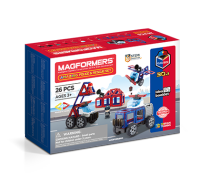 ของเล่น Magformers Amazing Police &amp; Rescue Set ตัวต่อแม่เหล็ก ชุดอาชีพในฝัน เพื่อเสริมพัฒนาการเด็ก