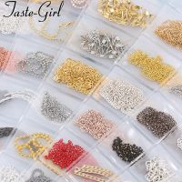 【CW】 1 Pack Mixed Gold Metal 3d Decorations Rhinestones Claw Chain Alloy Manicure Nails Accessories New Arrive