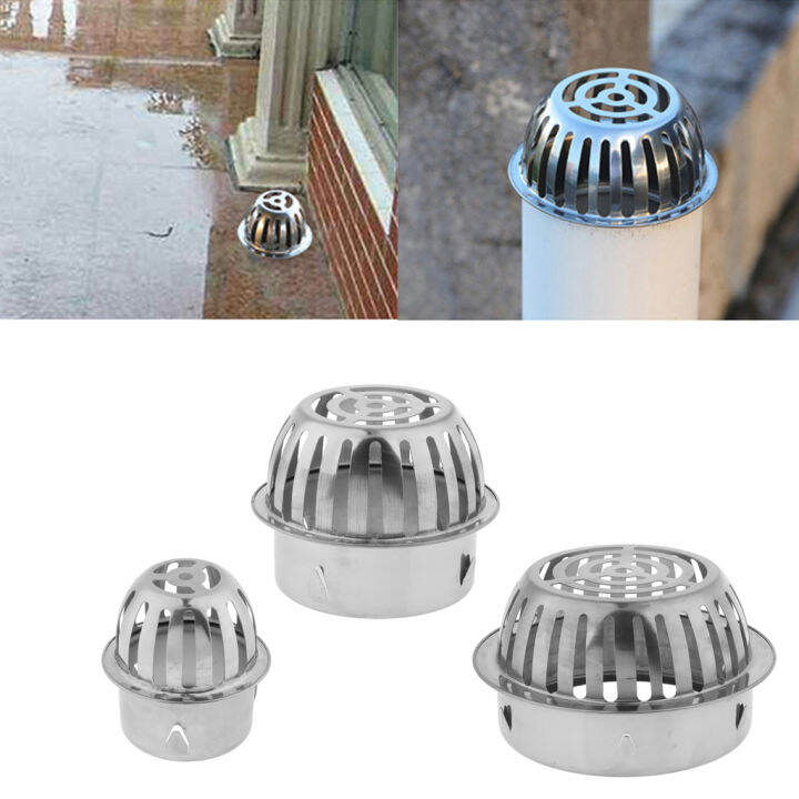Moon Roof Drain Dome Outdoor Anti Blocking Strainer Stainless Steel