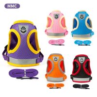 Dog Harness Pet Supplies Dog Cat Chest Harness Small and Medium-sized Dog Rope Reflective Vest Type Traction Rope Dog Harness