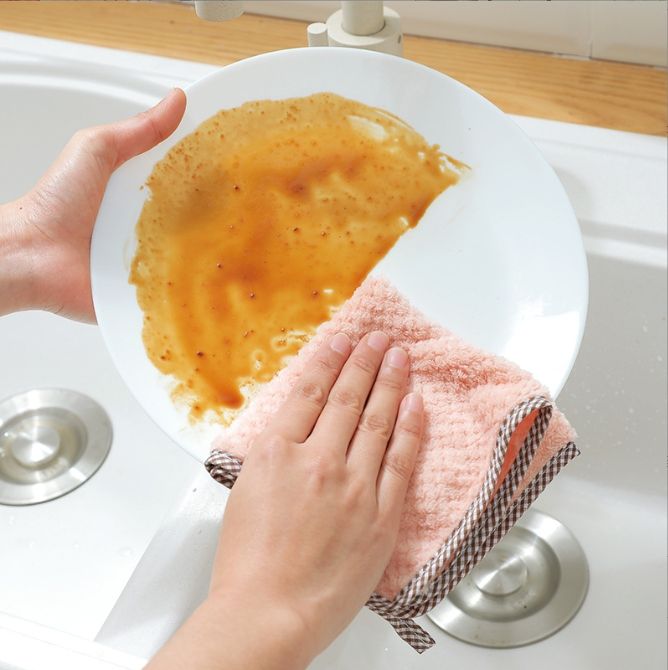 ผ้าเช็ดมือ-เช็ดจาน-เช็ดทำความสะอาดได้อเนกประสงค์-ซับน้ำดีมาก