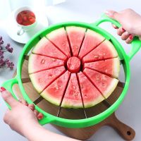 1PC Watermelon Slicer Cutter Stainless Steel Large Size Sliced Watermelon Cantaloupe Slicer Fruit Divider Kitchen Gadgets  Items Graters  Peelers Slic