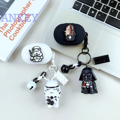 Suitable for Redmi AirDots 3 Earphone Star Wars Silicone Case for Mi AirDots 3 / 2 / S Earbuds Waterproof Shockproof Case Soft Protective Case Headphone Cover Headset Skin with Hook