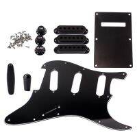 1ชุด SSS Gitar Listrik Pickguard Belang ฝาครอบรถกระบะ Pining Tombol Tips สำหรับ St Meter Sesoris Suku Cadang