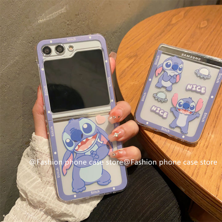 phone-case-เคส-samsung-galaxy-z-flip5-fold5-flip4-fold4-flip3-fold3-5g-ซิลิโคนใสเคสโทรศัพท์การ์ตูนน่ารักใหม่กันกระแทกปกหลัง2023