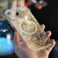 Cyberpunk เคสโทรศัพท์มือถือเชิงกลที่สร้างสรรค์ Apple เหมาะสำหรับ13Promax IPhone12ProMax โปร่งใส