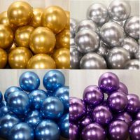 【DT】hot！ 5 10 12 inch Gold Metal Thick Metallic Air Ballon Wedding Birthday New Year Globos