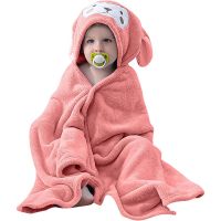 Christmas Elk Baby Bathrobe Flannel Cloak Cartoon Boy Girl Ultra-Soft Hooded Spa Velvet Robe Bath Towel Baby Shower Gift