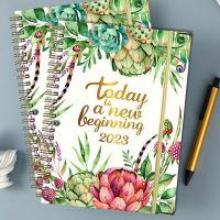 A5 Agenda Planner Spiral Notebook English Notebook Schedule Journal Stationery Notepads School Accessories Budget Diary A01