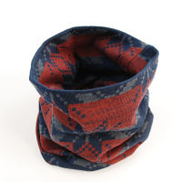 Merino Wool Jacquard Neck Gaiter Women Men Wool neckchief Ring Tube Wrap Thinker Warm in the winter