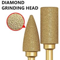 (Rui baoG)6มม. สูญญากาศ Brazed Diamond Grinding Head Burrs แกะสลักเจาะ Bits หินโลหะผสมหยก Peeling เหล็กหล่อขัดแกะสลักเครื่องมือ