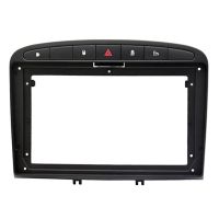 9 Inch 2Din Car Fascia for 408 08-16 Stereo Fascias Panel Dash Mount Installation DVD Frame Kit In-Dash