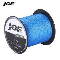 JOF 2021New 300เมตร4เส้น8-80LB สายการประมงถัก PE Multilament ถักเปียสายลวดนุ่มนวลลอยสาย