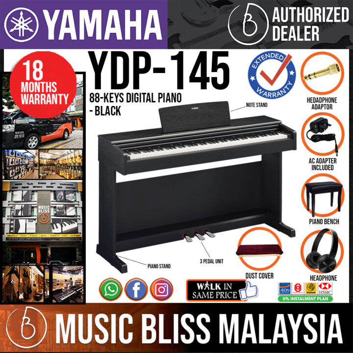 Yamaha Arius YDP145 88Keys Digital Piano with Headphone and Bench