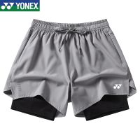 Yonex กางเกงขาสั้นสำหรับผู้ชายและผู้หญิงชุดแบดมินตันของแท้แห้งเร็วทีมออกกำลังกายสำหรับวิ่งแข่งขันตามสั่ง