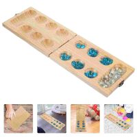 Toys Adults Mancala Wooden Game Plaything Chess Foldable Folding Board Beads Games Adults Child