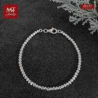 MT สร้อยข้อมือเงินแท้ ลายบอล มูนคัท ข้อมือ 16, 17 ซม. 925 Sterling Silver Ball moon cut Bracelet (sb237) MT Jewelry มณีธารา