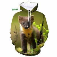 Animal Mink Printed 3D Men Women Hoodies Cartoon Loose Casual Mink Sweatshirt Hoodies Harajuku Fashion Cute Funny Hoodie y2k Top