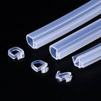 10Meters High Transparent Silicon rubber sealing strips crash soundproof door strip wooden door window sealed slot type