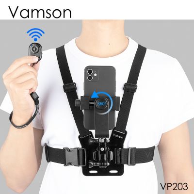 Vamson สายคล้องสำหรับสมาร์ทโฟนแบบหมุนได้สายรัดหน้าอก,กล้อง Hero 10 9 8 Insta360