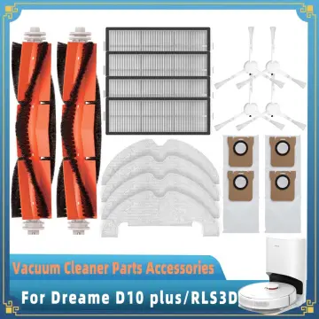 Original Dreame Bot D10 Plus Robot Vacuum Cleaner Accessories/Parts, Main  Brush/Side Brush/Filter/mop