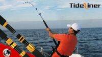 Tideliner เรือหนัก1.98เมตรเบ็ดตกปลาน้ำเค็มหมุนเขย่าคาร์บอนคาร์บอนไม้เท้าไกด์ล้อ