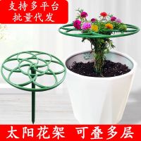 [COD] flower shape bracket lollipop stand crab claw grafted leaf fairy green radish single multi-layer support climbing vine shelf