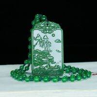 Green Spinach Green Landscape Brand Pendant Enjoying Mens Pendant 6N88 6N88