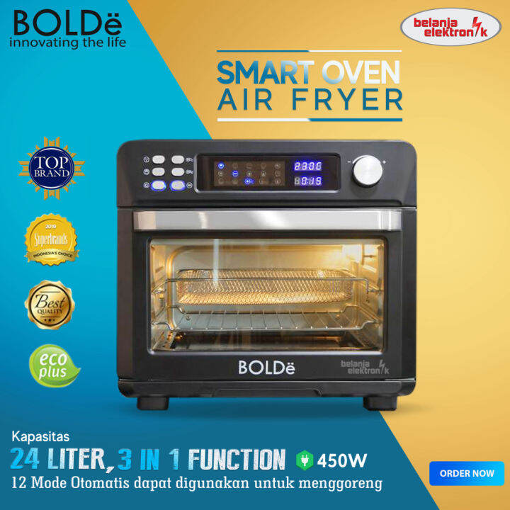 BOLDE SUPER SMART AIR FRYER OVEN DIGITAL BLACK DIAMOND 24 LITER 3 IN 1 ...