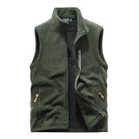 Men Thicken Fleece Warm Vest Jacket  Autumn New Fashion Casual Vest Men Coat Winter High Quality Large Size S-5Xl Vest Mens