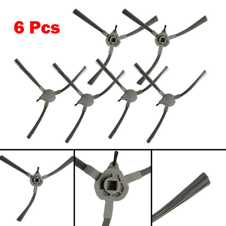 6ชิ้นกวาดหุ่นยนต์แปรงด้านข้าง-accs-แทนที่สำหรับ-abir-x5-x6-x8อัจฉริยะชิ้นส่วนเครื่องดูดฝุ่นชั้นทำความสะอาดแปรงด้านข้าง