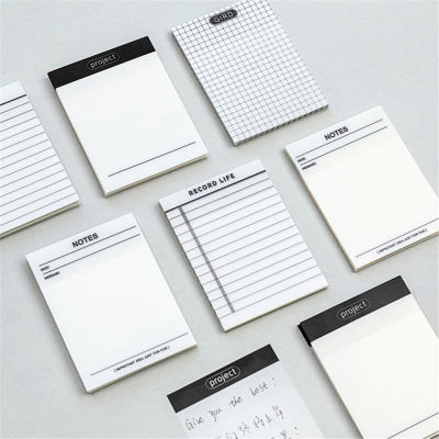 50 Sheets Memo Pad Sticky Note Portable Simple Transparent Note Planning Notepad Notepad Stationary 50 Sheets Blank Grid Transparent Sticky Note Memo Pad For Making Notes Planning
