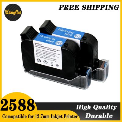 Eco Solvent Ink Cartridge 2588 Black Thermal Handheld Printer Ink Cartridge For 600DPI Portable Expiry Date 12.7Mm Inkjet Coder