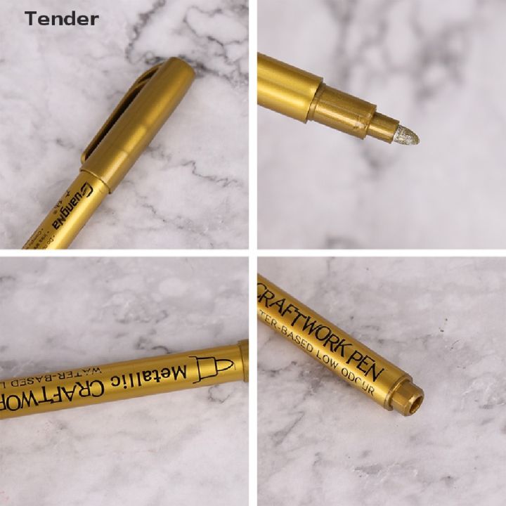 preferred-ปากกามาร์กเกอร์-กันน้ํา-สีทอง-และสีเงิน-สําหรับวาดภาพ-diy-ขาย-5211042