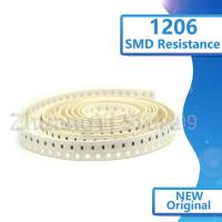 ตัวต้านทานชิป1206 SMD 1/8W 5000ชิ้น0โอห์ม ~ 10ม. 0R 1K 4.7K 4K7 10K 100K 1 10 100โอห์ม220 330 0R 1R 10R 100R 330R 220R