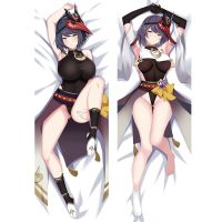 (ปลอกหมอนเท่านั้น) ปลอกหมอนอนิเมะ Dakimakura ปลอกหมอน Genshin Impact Huging Body Pillowcase Kujo Sara Eula ปลอกหมอน Dropshipping