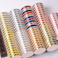 0.2-1mm Silver Gold Copper Wire สำหรับเครื่องประดับทำสร้อยข้อมือสร้อยคอ DIY Colorfast Beading Wire เครื่องประดับสายไฟ String Craft-Bajinde