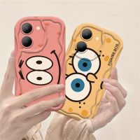 เคส Hp Y36 Vivo Y27 Y20 Y02A Y02T Y35 Y20s Y11 Y17 Y16 Y21 Y15 Y12 Y91 Y30i Y22การ์ตูน Spongebob Y15s ขอบคลื่นเคสครอบโทรศัพท์ Y22s Y21A Y12i Y21s Y91C น่ารัก3D TPU นุ่ม