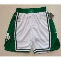 【4 Styles】2022 2023NBA Shorts Boston Celtics White Side Pockets Basketball Shorts