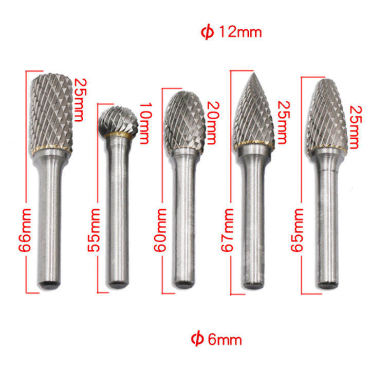 carbide-rotary-burr-set-12mm-head-with-shank-double-cut-file-for-drill-bits-polishing-engraving-drilling-5-pack